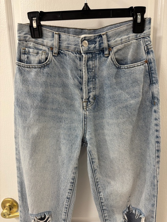 PacSun High Rise Straight Distressed Ripped Knees Cotton Jeans size 25 - Picture 5 of 16